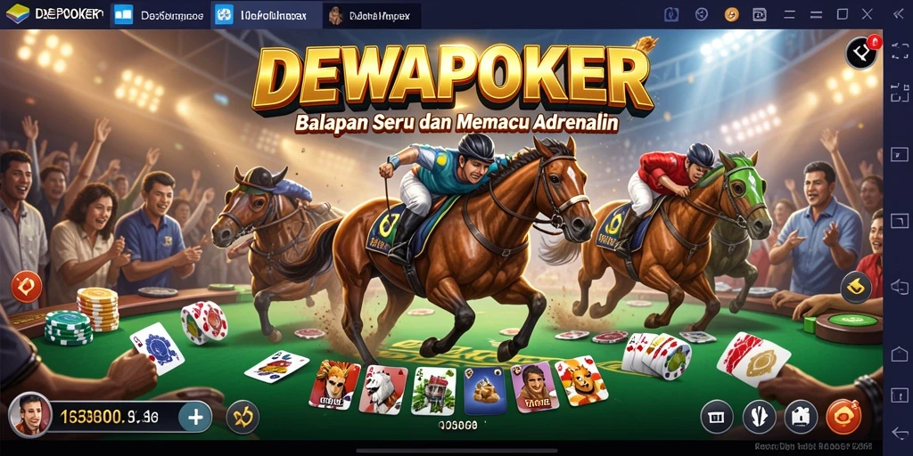 Gameplay balapan yang menegangkan dan penuh aksi di DEWAPOKER.