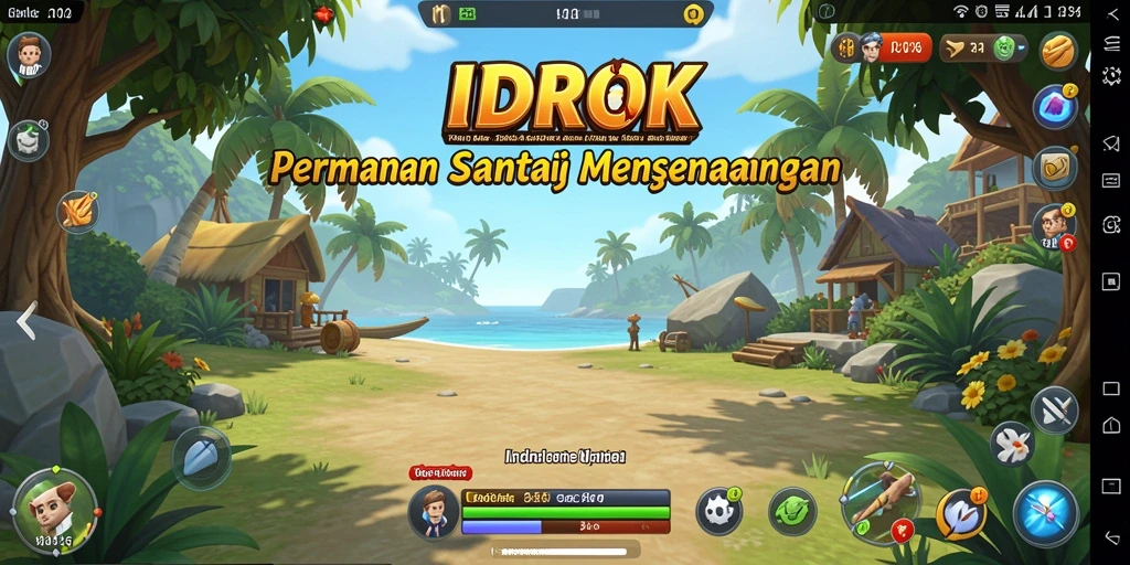 Tampilkan gameplay seru dari IDROK dengan grafis yang cerah.