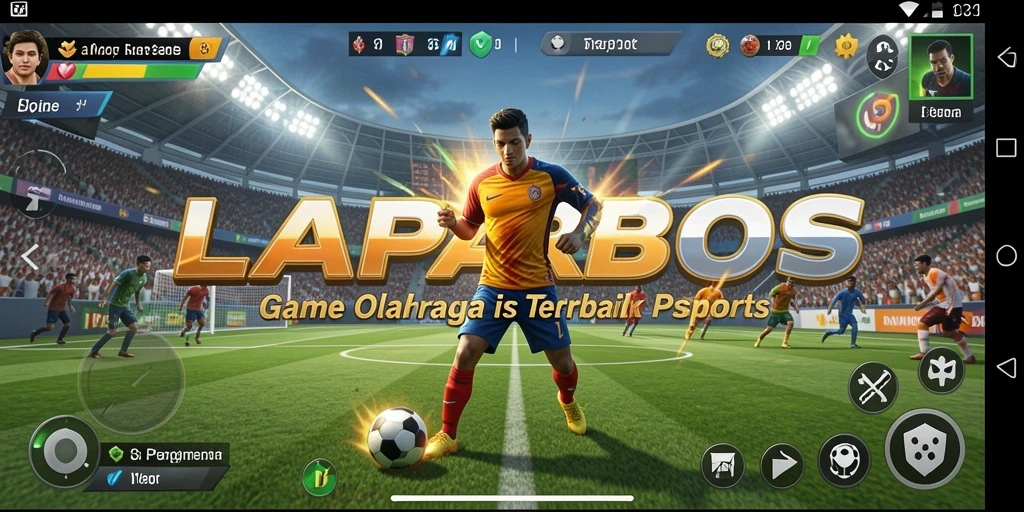 Screenshot LAPARBOS yang menunjukkan aksi seru dalam permainan olahraga.
