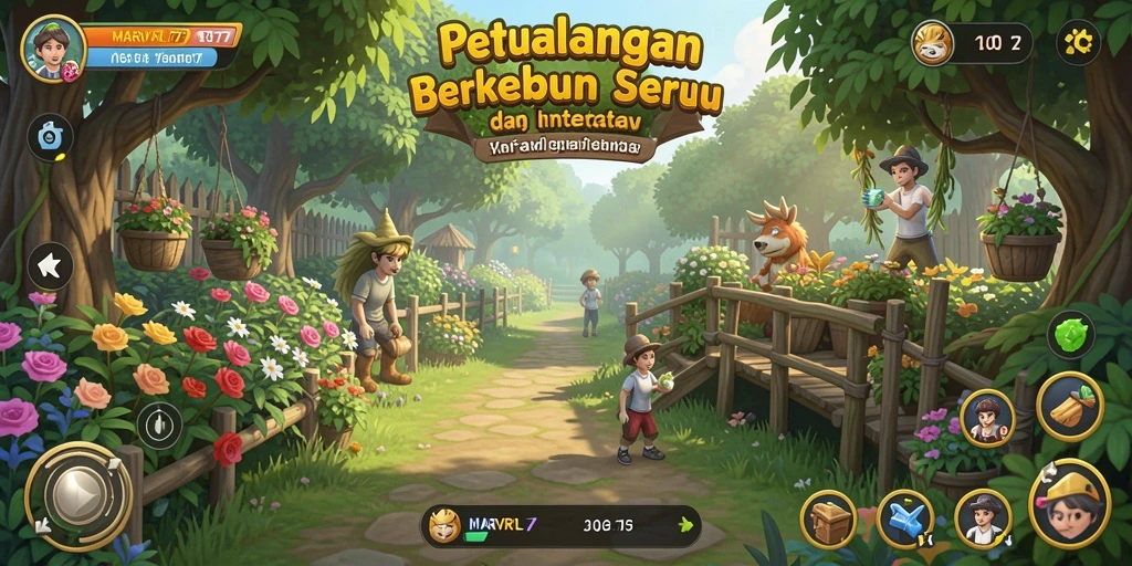 Tampilan gameplay menawan dari MARVRL77 yang menampilkan lahan pertanian.