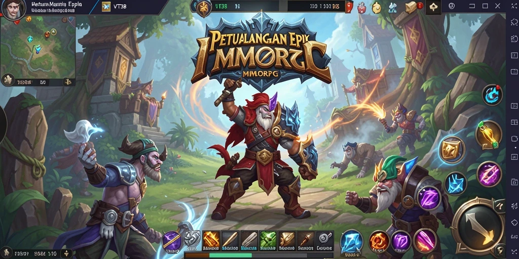 Tampilan gameplay VT38 yang menarik dan menantang dalam dunia MMORPG.